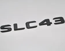 For Mercedes Benz SLC43 Matt Black Rear Boot Trunk Letter Number Badge Emblem
