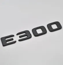 For Mercedes Benz E300 Matt Black Rear Boot Trunk Letter Number Badge Emblem