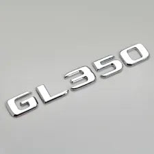 For Mercedes Benz GL350 Chrome Silver Rear Boot Trunk Letter Number Badge Emblem