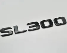 For Mercedes Benz SL300 Gloss Black Rear Boot Trunk Letter Number Badge Emblem