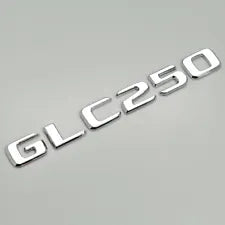For Mercedes Benz GLC250 Chrome Silver Rear Boot Trunk Letter Number Badge Emblem