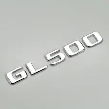 For Mercedes Benz GL500 Chrome Silver Rear Boot Trunk Letter Number Badge Emblem