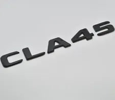 For Mercedes Benz CLA45 Matt Black Rear Boot Trunk Letter Number Badge Emblem