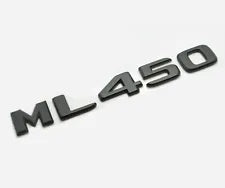 For Mercedes Benz ML450 Matt Black Rear Boot Trunk Letter Number Badge Emblem