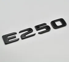 For Mercedes Benz E250 Gloss Black Rear Boot Trunk Letter Number Badge Emblem