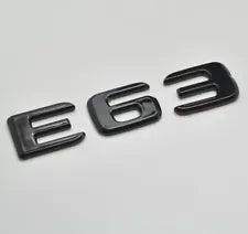 For Mercedes Benz E63 Gloss Black Rear Boot Trunk Letter Number Badge Emblem