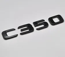 For Mercedes Benz C350 Gloss Black Rear Boot Trunk Letter Number Badge Emblem