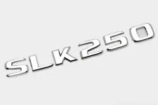 For Mercedes Benz SLK250 Chrome Silver Rear Boot Trunk Letter Number Badge Emblem