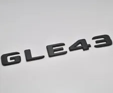 For Mercedes Benz GLE43 Matt Black Rear Boot Trunk Letter Number Badge Emblem