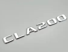 For Mercedes Benz CLA200 Chrome Silver Rear Boot Trunk Letter Number Badge Emblem