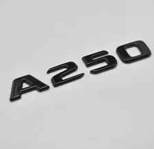 For Mercedes Benz A250 Gloss Black Rear Boot Trunk Letter Number Badge Emblem