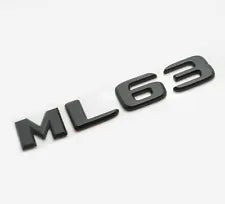 For Mercedes Benz ML63 Matt Black Rear Boot Trunk Letter Number Badge Emblem
