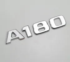 For Mercedes Benz A180 Chrome Silver Rear Boot Trunk Letter Number Badge Emblem