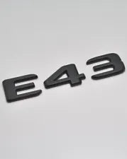 For Mercedes Benz E43 Matt Black Rear Boot Trunk Letter Number Badge Emblem