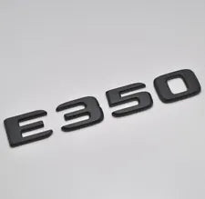 For Mercedes Benz E350 Matt Black Rear Boot Trunk Letter Number Badge Emblem