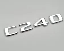 For Mercedes Benz C240 Chrome Silver Rear Boot Trunk Letter Number Badge Emblem