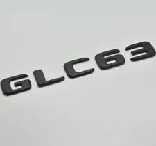 For Mercedes Benz GLC63 Matt Black Rear Boot Trunk Letter Number Badge Emblem