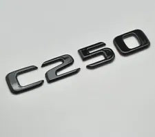 For Mercedes Benz C250 Gloss Black Rear Boot Trunk Letter Number Badge Emblem