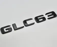 For Mercedes Benz GLC63 Gloss Black Rear Boot Trunk Letter Number Badge Emblem