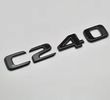 For Mercedes Benz C240 Gloss Black Rear Boot Trunk Letter Number Badge Emblem
