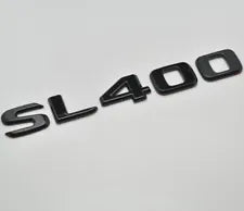 For Mercedes Benz SL400 Gloss Black Rear Boot Trunk Letter Number Badge Emblem