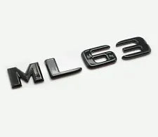 For Mercedes Benz ML63 Gloss Black Rear Boot Trunk Letter Number Badge Emblem