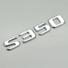 For Mercedes Benz S350 Chrome Silver Rear Boot Trunk Letter Number Badge Emblem