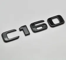 For Mercedes Benz C160 Gloss Black Rear Boot Trunk Letter Number Badge Emblem