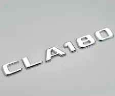 For Mercedes Benz CLA180 Chrome Silver Rear Boot Trunk Letter Number Badge Emblem