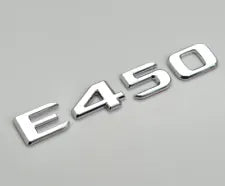 For Mercedes Benz E450 Chrome Silver Rear Boot Trunk Letter Number Badge Emblem