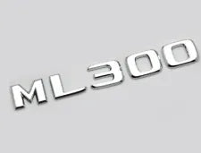 For Mercedes Benz ML300 Chrome Silver Rear Boot Trunk Letter Number Badge Emblem