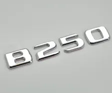 For Mercedes Benz B250 Chrome Silver Rear Boot Trunk Letter Number Badge Emblem