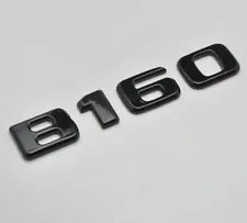 For Mercedes Benz B160 Gloss Black Rear Boot Trunk Letter Number Badge Emblem
