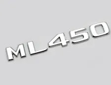 For Mercedes Benz ML450 Chrome Silver Rear Boot Trunk Letter Number Badge Emblem