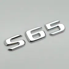 For Mercedes Benz S65 Chrome Silver Rear Boot Trunk Letter Number Badge Emblem