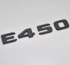 For Mercedes Benz E450 Matt Black Rear Boot Trunk Letter Number Badge Emblem
