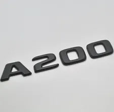 For Mercedes Benz A200 Matt Black Rear Boot Trunk Letter Number Badge Emblem