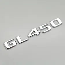 For Mercedes Benz GL450 Chrome Silver Rear Boot Trunk Letter Number Badge Emblem