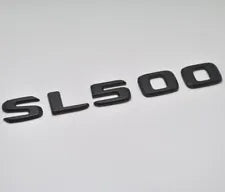 For Mercedes Benz SL500 Matt Black Rear Boot Trunk Letter Number Badge Emblem