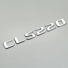 For Mercedes Benz CLS220 Chrome Silver Rear Boot Trunk Letter Number Badge Emblem