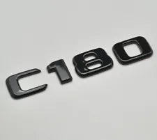 For Mercedes Benz C180 Gloss Black Rear Boot Trunk Letter Number Badge Emblem