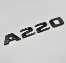 For Mercedes Benz A220 Gloss Black Rear Boot Trunk Letter Number Badge Emblem