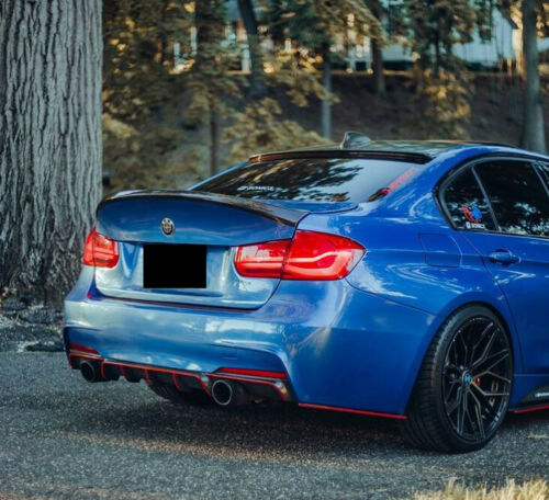 BMW 3 SERIES F30 F80 STYLE REAR ROOF SPOILER LIP LID GLOSS BLACK 2011-2018 OEM