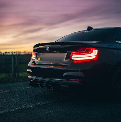 BMW F22 F23 2 SERIES M SPORT PERFORMANCE REAR DIFFUSER GLOSS BLACK