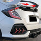 HONDA CIVIC HATCHBACK TR STYLE ROOF SPOILER BOOT LIP HOOD SPOILER 2020 UNPAINTED
