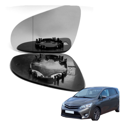 Left passenger side wing mirror glass for Toyota Auris 2006-2012 heated