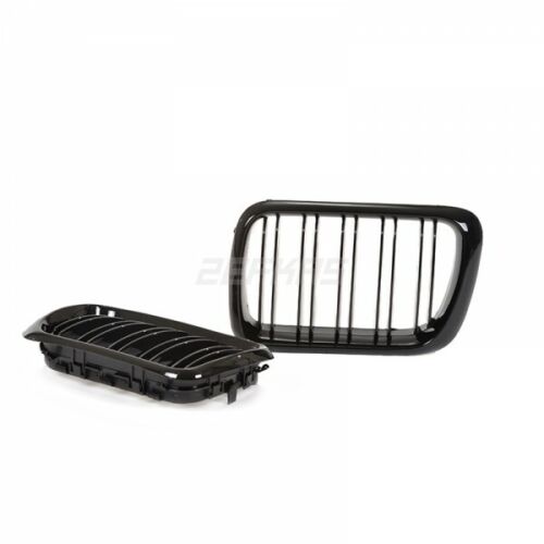 BMW E36 97- facelift gloss black front kidney grilles grille grills double spoke
