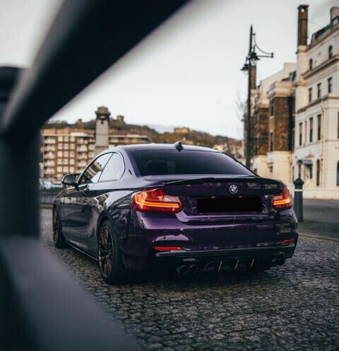BMW F22 F23 2 SERIES M SPORT PERFORMANCE REAR DIFFUSER GLOSS BLACK
