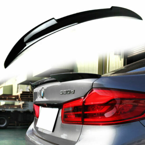 BMW 5 series G30 G38 saloon V style rear boot trunk lip spoiler gloss black UK