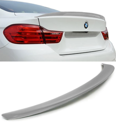 BMW 4 series F32 2 door coupe grey unpainted M performance rear boot lip spoiler